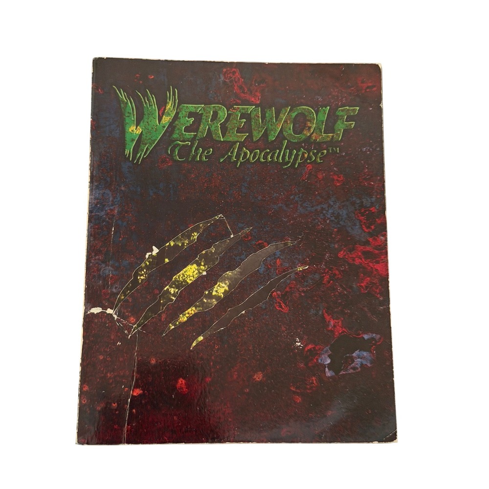 Werewolf The Apocalypse RPG Book 1st Ed 1991 Red Fair Condition WW3000